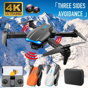 E99 Pro Foldable Mini Drone 4K Cameras High-Definition Wifi Fpv Aerial Photography Quadcopter Three-Sided Obstacle Avoidance Helicopter Remote Control Aircraft