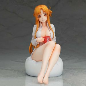 Action Toy Figures Anime Sword Art Online War of Yuki White Shirt Action Figur Anime Sexig figur Model Toy