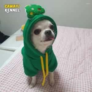 犬アパレル CAWAYI KENNEL 冬暖かいクリスマスペット服パーカー小型犬猫チワワ服プルオーバートレーナー