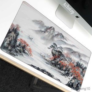 マウスパッド手首さくらゲーミングマウスパッド大型マウスパッド中国絵画ゲーマーマウスマットコンピュータマウスパッドゴムパッドキーボードデスク R230710