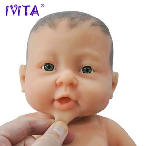 Dolls IVITA WG1503H 41cm 2000g Full Body Silicone Reborn Baby Girl with painted Hair Realistic Preemie LifeLike Skin Soft Babies 230710
