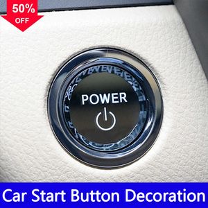 New Car Crystal Engine Start Stop Switch Button Ignition Button Cover Sticker For Toyota Camry Avalon Rav4 Highlander Accessories