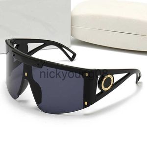 Солнцезащитные очки 2023 Модные роскошные мужчины Cyclone Sunglasses Винтажные квадратные рамки ромбоидные бокалы Авангард уникальный стиль x0710
