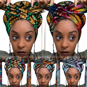 Africlife 女の子のアフリカンプリントヘアボンネットターバンヘッドヘッドラップ睡眠アンカラスカーフアフリカンヘッドラップ