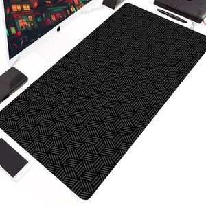 Tapete de mouse grande de arte em preto e branco XXL para escritório Mousepads para grandes jogadores 1000 x 550 tapetes de borracha para teclado almofada de mesa HD mouse pads