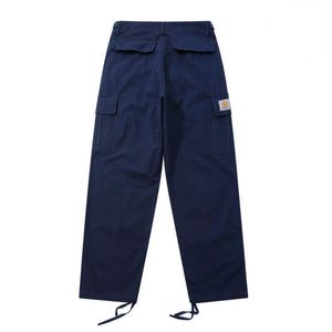 Calça masculina calças masculinas calças carharrt cargo designer casual callos soltos calças multi -funcionais calças de moletom Sort para 2xl tamanho 994