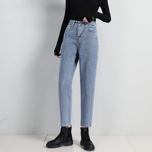 2023 New Slouchy Jeans Pantaloni larghi in denim a vita alta Mom Jeans Pantaloni dritti stile vintage Jeans Harem in cotone lavato