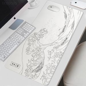 Mouse Pad Gamer Черно-белый серый Art Aesthetics XL Computer Home HD Mouseepad XXL Playmat Office Soft без скольжения коврик для ПК