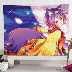 Tapeçaria personalizada NO GAME NO LIFE Poster Tapeçaria Anime Tapeçaria Tapeçaria para pendurar na parede Capa de mesa Sala de estar Decoração para casa R230710