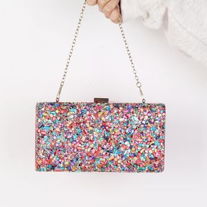 Вечерние сумки Pink Ladies Clutch Suck Women Swork Shell украшение роскошной дизайнер многоцветной сумочка 230710