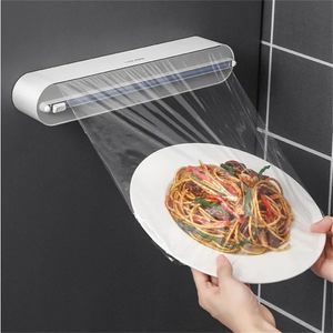 Other Kitchen Tools Magnetic Cling Film Wrap Dispenser Plastic Cutter Food Tool Non toxic Baking Paper 230710