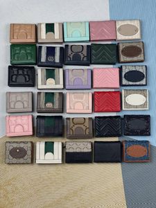 modne skórzane portfele damskie męskie luksusowe portfele biznesowe na co dzień unisex bi-fold posiadacze kart torby na pieniądze