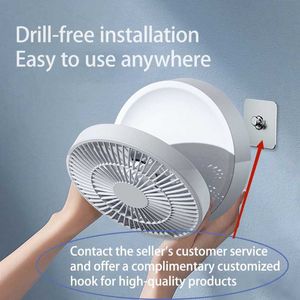 Ventilatori elettrici Ventilatori con controllo Portatile ricaricabile da soffitto USB Ventilatore pieghevole elettrico Luce notturna Dispositivo di raffreddamento dell'aria Elettrodomestico domestico