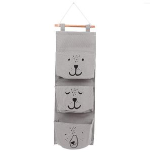 Storage Bags Wall Hanging Bag 3 Pocket Hanger Bathroom Baby Folding Organizer Vacuum Travel