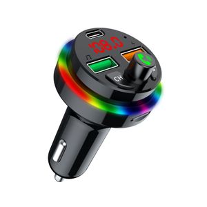 PDF16 25W Car Charger QC3.0 FM Transmitter Bluetooth 5.0 Hands-free Car Kits TF Card U Disk Playback MP3 Player Auto Accessories in Retail Box