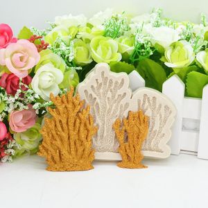 Baking Moulds Coral Seaweed Resin Silicone Mold Dessert Lace Decoration Kitchen Tools DIY Cake Chocolate Pastry Fondant