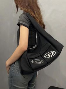Leather Fashion Premium Wodoodporna nylonowa torba Oxford pod pachami Damska torba na ramię o dużej pojemności