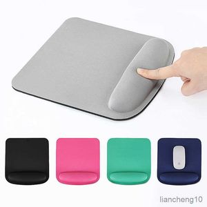 Mouse pads pulso cinza quadrado pulseira acessórios para jogos pc laptop gamer ratn mouse pad tapete rosa mousepad r230710