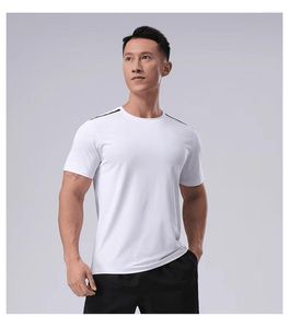 Męskie T-shirty 2023 Summer Ice Cool Elastyczna, oddychająca odzież Sportowa koszulka rekreacyjna Hurtownia