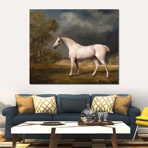 Alta qualità fatta a mano George Stubbs Art Painting Recording The Horse Classical Canvas Artwork Wall Decor