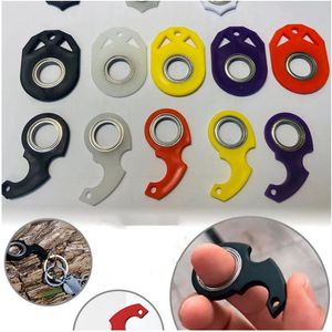 Fidget Spinner Świecący brelok do kluczy Plastik Zabawki dekompresyjne Spinning Brelok Antystres Palec Breloki Odprężenie Zabawka na imprezę Prezent