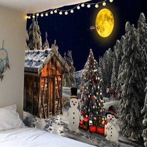 Tapestries Christmas house art wall hanging tapestry wall ornament Christmas decoration for wall high quality tapestry for home decoratio R230710