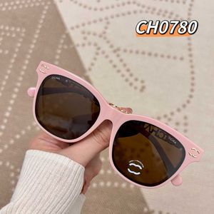 Fashion CH top sunglasses new large square frame with high-end feel CH0780 chain glasses for women in summer with original box Correct version high quality