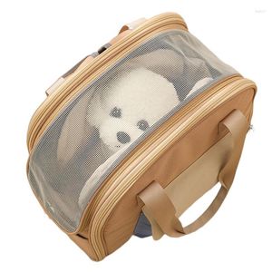 Dog Car Seat Covers Puppy Carrier One-shoulder Breathable Bag Portable Pet Transport Travel Straps With 6 Pockets Suitable Supplies