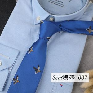 Bow Ties Novelty For Men 8cm Wine Navy Purple Blue Cartoon Polyester Necktie Business Wedding Party Tuxedo Suit Shirt Daily Wear