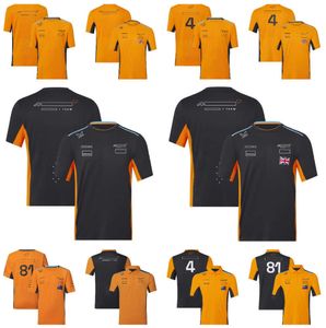 T-shirt F1 Team Driver Nuovo abbigliamento da corsa giallo Maniche corte Asciugatura rapida Personalizzazione da uomo H9lx