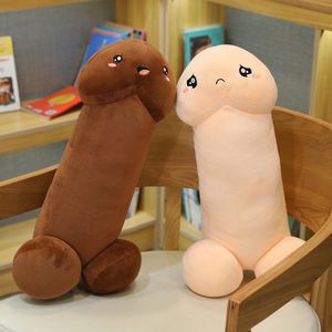 Plush Dolls 30-110cm Long Pillow Lifelike Penis Plush Toy Stuffed Dick Trick Doll Real-life Penis Plush Pillow Sexy Toy Gift For Lovers 230707