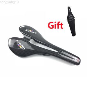 Selle per bici Sella per bicicletta in fibra di carbonio 3K Sella per bici da strada MTB Attrezzatura per ciclo ultraleggero Opaca / lucida 270x143mm HKD230710