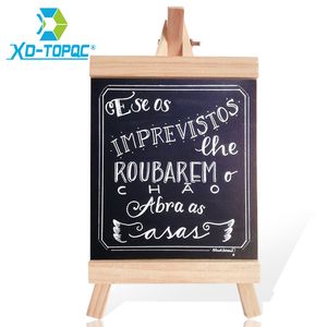 Karşılıklı tahtalar Xindi 1629cm Masaüstü Mesaj Blackboard Pine Ahşap Kara Tahta Çocukları Ahşap Memo Siyah Tahtası Katlanabilir Yazma Panoları BB71 230707