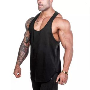 Erkek tank üstleri yaz düz spor giyim giyim fitness erkek tank üstleri nefes alabilen örgü oluşturma stringer tanktop kas tekli kolu kolsuz yelek 230710