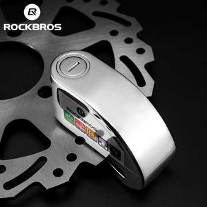 Bisiklet Kilitleri Rockbros Bicyc Bisiklet Kilit Alarmı Anti-THT 110dB Su Geçirmez Alaşım Çelik 6mm Ectric Antirrobo Moto Scooter Kask Kabini Kilit HKD230710