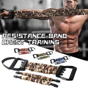 Resistance Bands Chest Training Expander Elastic Pull-Rope Strength Trainer Multifunction Fitness Home Gym Workouts Equipment Resistance Band HKD230710