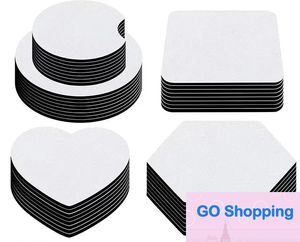 Porta-copos em branco para sublimação simples porta-copos para carro faça você mesmo tapete para copos em branco para presentes artesanato imprimíveis produtos de impressão de calor