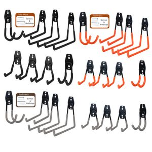 Ganci per asciugamani da cucina 10 pezzi / set Heavy Duty Metal Wall Mount Garage Bike Hanger Hook Giardino Bagno Organizzatore Strumenti di archiviazione 230710