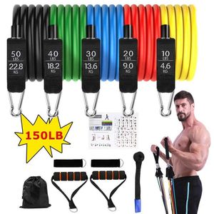 Resistance Bands Adjustable Elastic Resistance Fitness Bands Yoga Exercise Rubber Tubes Band Pull Rope for Training Exercise with Bag HKD230710