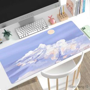 Mouse Pads Wrist Cute Aesthetic Oil Painting Mouse Pad Gaming XL Custom New Computer Mousepad XXL Desk Carpet Office Table Mat R230710