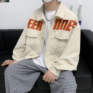 Giacche da uomo Giacca in velluto a coste autunno risvolto per uomo Harajuku Abbigliamento hiphop Giacca bomber giapponese Cappotto casual streetwear M2XL Vestes 230710