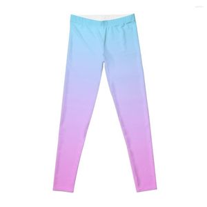 Active Pants Rose Et Turquoise Ombre Leggings Pour Fitness Femmes Gym Workout Shorts