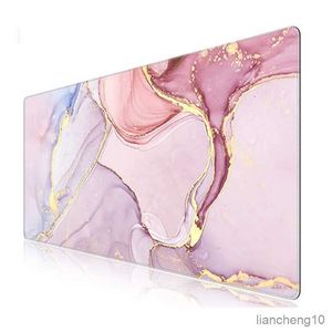 Mouse Pads Wrist Soft Mouse Pad Large Marble Grain Desk Mat Office Computer Keyboard Cushion Accessories R230711