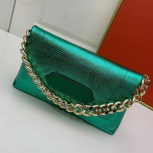 latest stylish underarm bag womens chain serpentine handbag shoulder designer bag metallic luxury fashion clutch flap bags