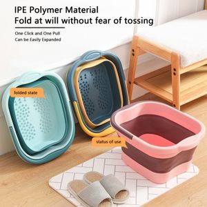 Bathroom Sinks Foot Soaking Bath Basin Tub Basin Tools Foot Spa Foldable Footbath Tub Spa Basin For Soaking Stress Relief Portable Collapsible 230710