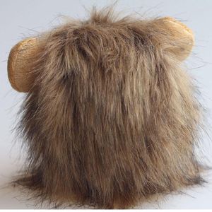 Trajes de gato Peruca de cabelo juba de leão Bonito Acessórios de fantasia para gatos Pet Suprimentos de decoração de tamanho pequeno e médio