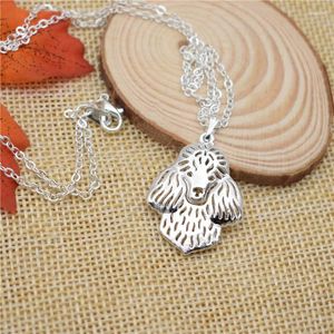 Pendant Necklaces LPHZQH Fashion Cartoon Puppy Dog Metal Alloy Poodle Necklace For Women Choker Collares Jewelry Christmas Gift