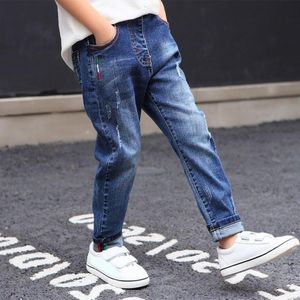 Jeans IENENS 5 13Y Pojkkläder Slim Raka Klassiska bottnar Barn Denimkläder Långbyxor Barn Baby Boy Fritidsbyxor 230711