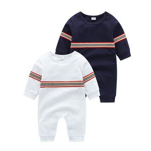 New Arrival Summer Fashion Newborn Baby Clothes Cotton Long Sleeve Toddler Baby Boy Girl Rompers305a