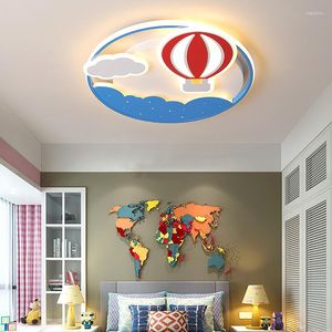 Ceiling Lights Simple Nordic Kids Bedroom Decor Ultra Thin Led Lamp For Room Dimmable Light Modern Home Decoration Luminaire